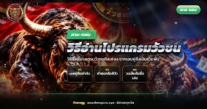 วิธีอ่านโปรแกรมวัวชน ใบโปรแกรมคู่ชนวางข้างสนามวัวชน